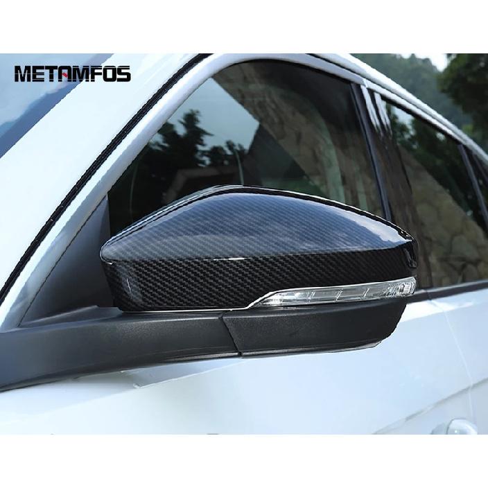 For Volkswagen VW T-cross Tcross - Carbon Fiber Rearview Side View Mirror Cover Trim Protection Cap Car Accessories