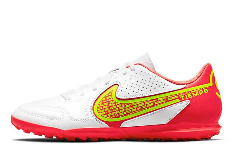 Nike Legend 9 Club TF Turf Sports Shoes White/Red DA1193-176 46