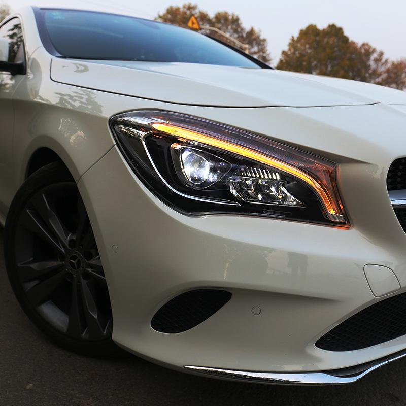 LED Headlight Assembly with Daytime Running Lights for 14-20 CLA, Low/High Configuration, fits CLA200 and others.