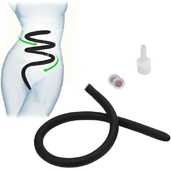 Shower Enema Douche Nozzles for Men and Women, SOYESY Comfortable Silicone Nozzles Enema Attachment, Reusable Shower Enema Hose for Anal Colon Vagina