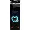 Car LED Heart Shape Ambient Light Wireless Neon Decoration with Solar and USB Charging for Vehicle Interior Use