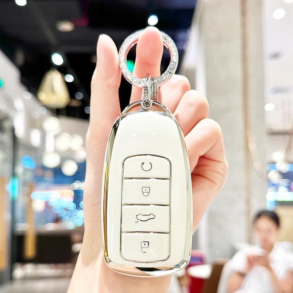 For Chery Tiggo 8 Pro Tiggo 8Plus New 5 Plus 7 Pro 4 Tiggo 4 5X 7 Pro 8 Exeed Txl Tx Lx Tpu Shell Fob Holder Car Key Case Cover