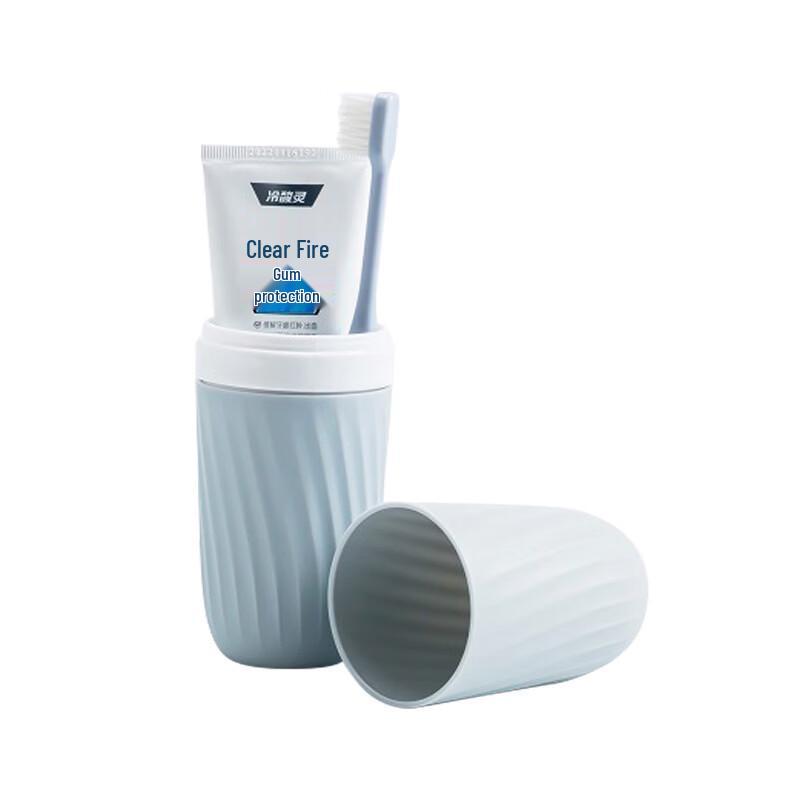 YIXI Travel Toothbrush & Mouthwash Cup Set