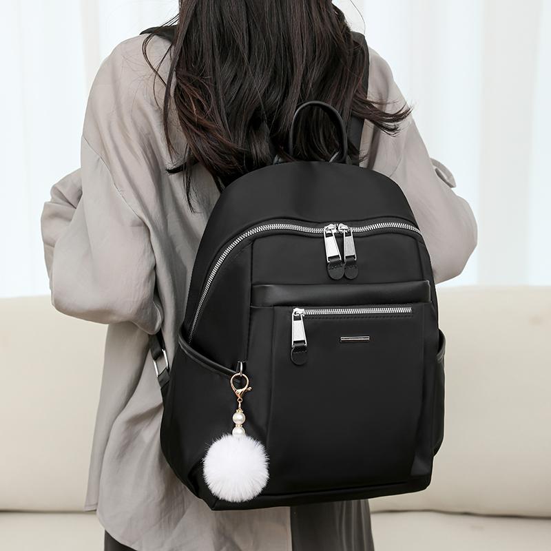 Mochila de nailon para mujer, bolso de viaje de gran capacidad, mochila escolar para estudiantes