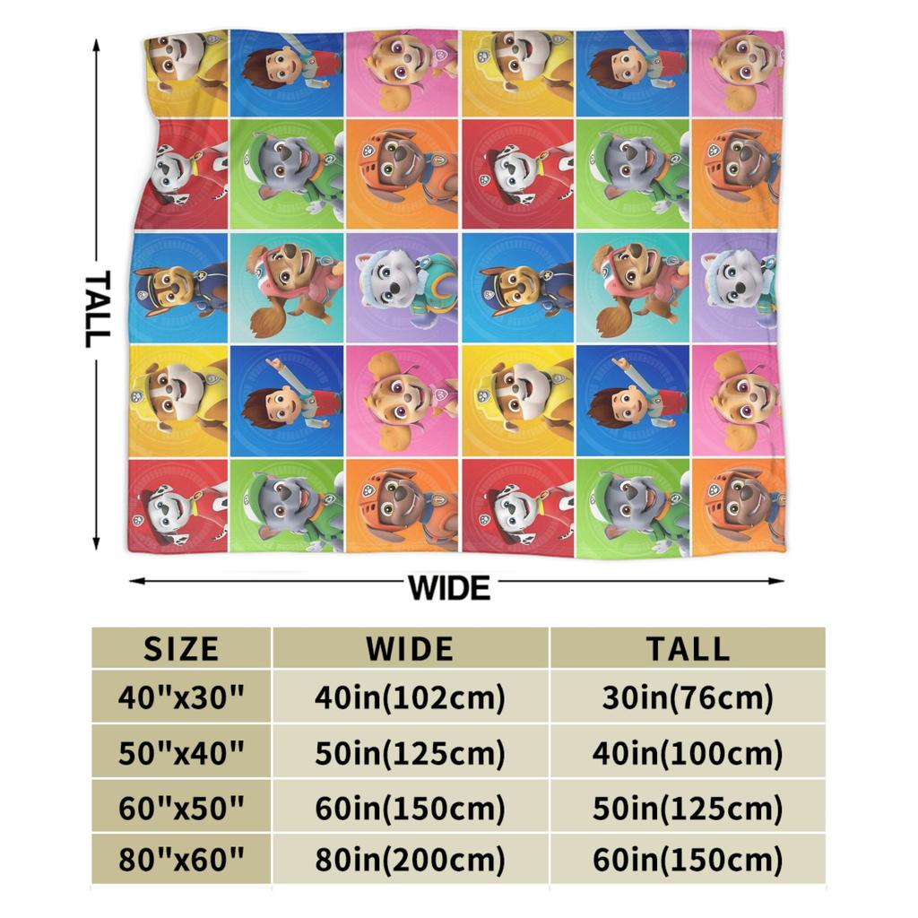 Paws Dog Cartoon blanket  Flannel Funny Breathable Throw blankets for Coverlet Decoration