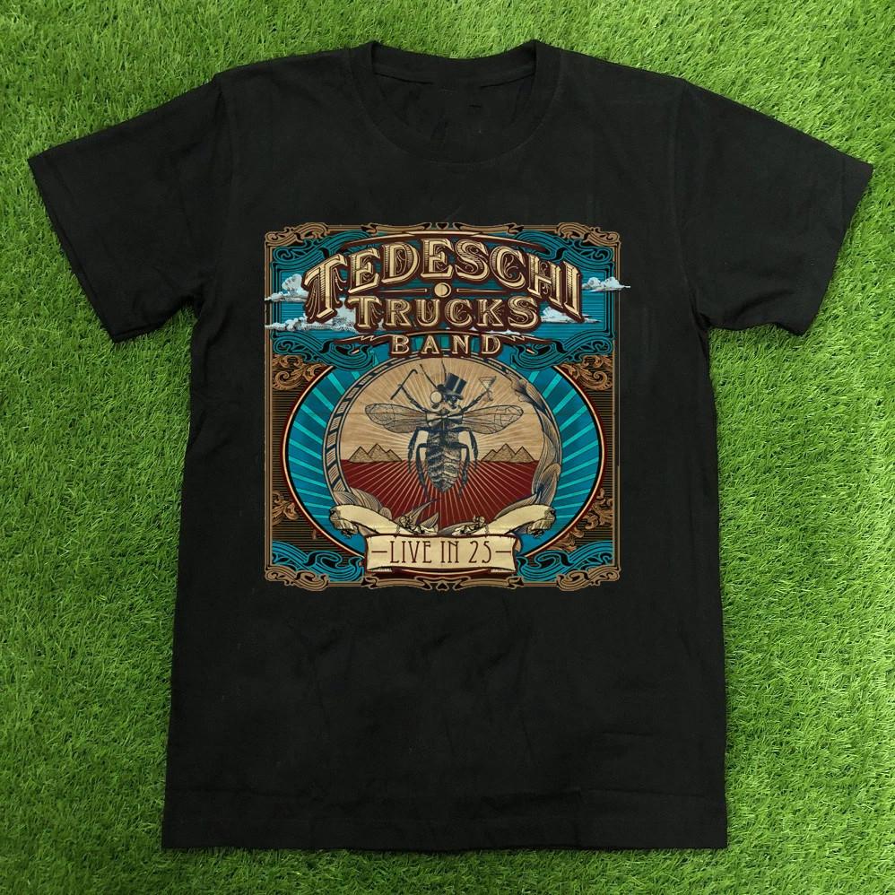 Tedeschi Trucks Band Tour 2025 Black Cotton T Shirt Full Size S-5Xl