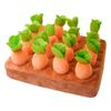 Interactive Dog Plush Puzzle Toys Pull Radish Plush Carrot Dog Interactive Toys for Pet Plush Carrot Toy Mat