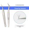 Golden Feather Eyelash Tweezers Set: Includes Grafting Eyelashes, False Eyelash Curler, Dolphin Tweezers, Blooming Tweezers, and Dolphin Clip.