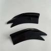 2pcs Universal Car Rear Bumper Lip Splitter Diffuser Spoiler Canard Glossy Black