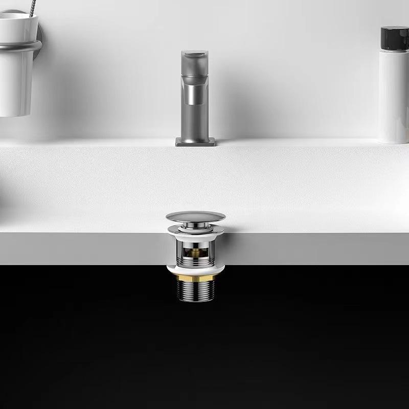 Copper Pop-Up Bathroom Washbasin Drainer with Anti-Odor Feature