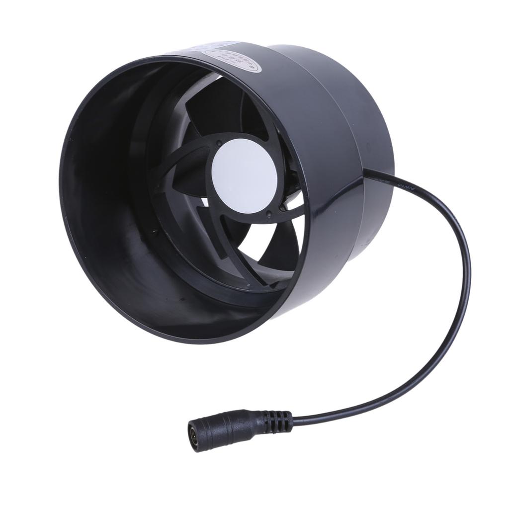 Universal Inline Blower Fan 97mm Quiet Exhaust Fan Ventilation Fan for Marine Boat and Motorhome DC12V Quiet Operation