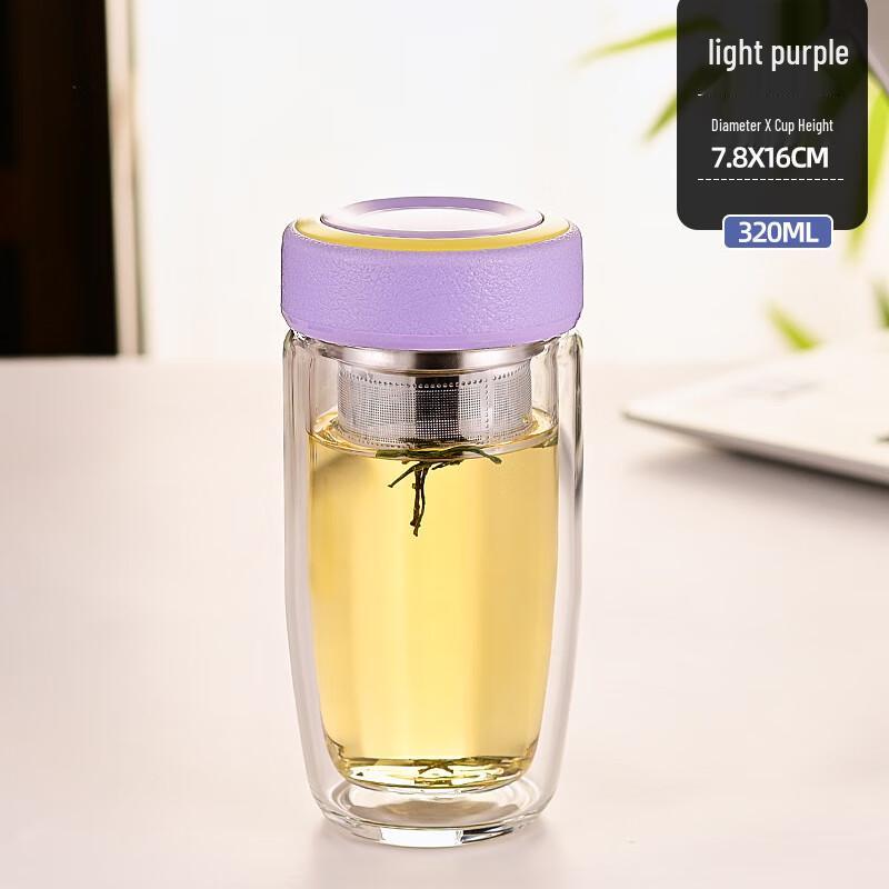 Shangqi Double-Layer Glass Mug with Lid