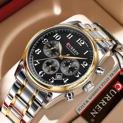 WristWatch Waterproof Chronograph Date Men Watch Military Top Brand Luxury Stainless Steel Original Sport Male Clock