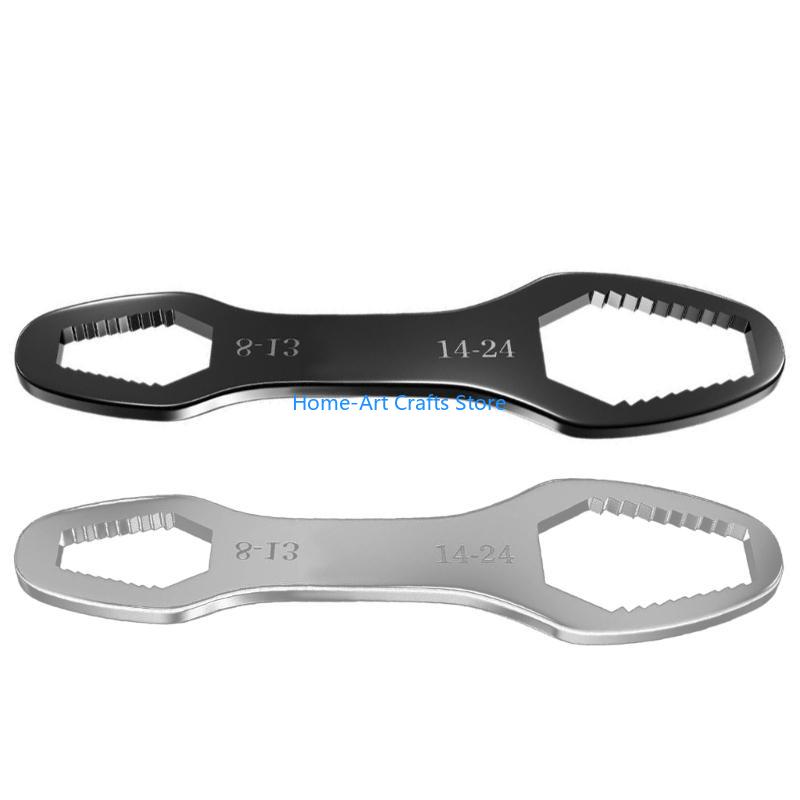 

Y3NA 2Pcs Portable Multifunctional Universal Wrench Tool Set 8 to 24 mm Double Ended for Automotive and Household Repairs China Mainland