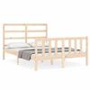 VidaXL Bed Frame with Headboard 120x200 Cm Solid Wood 3191901