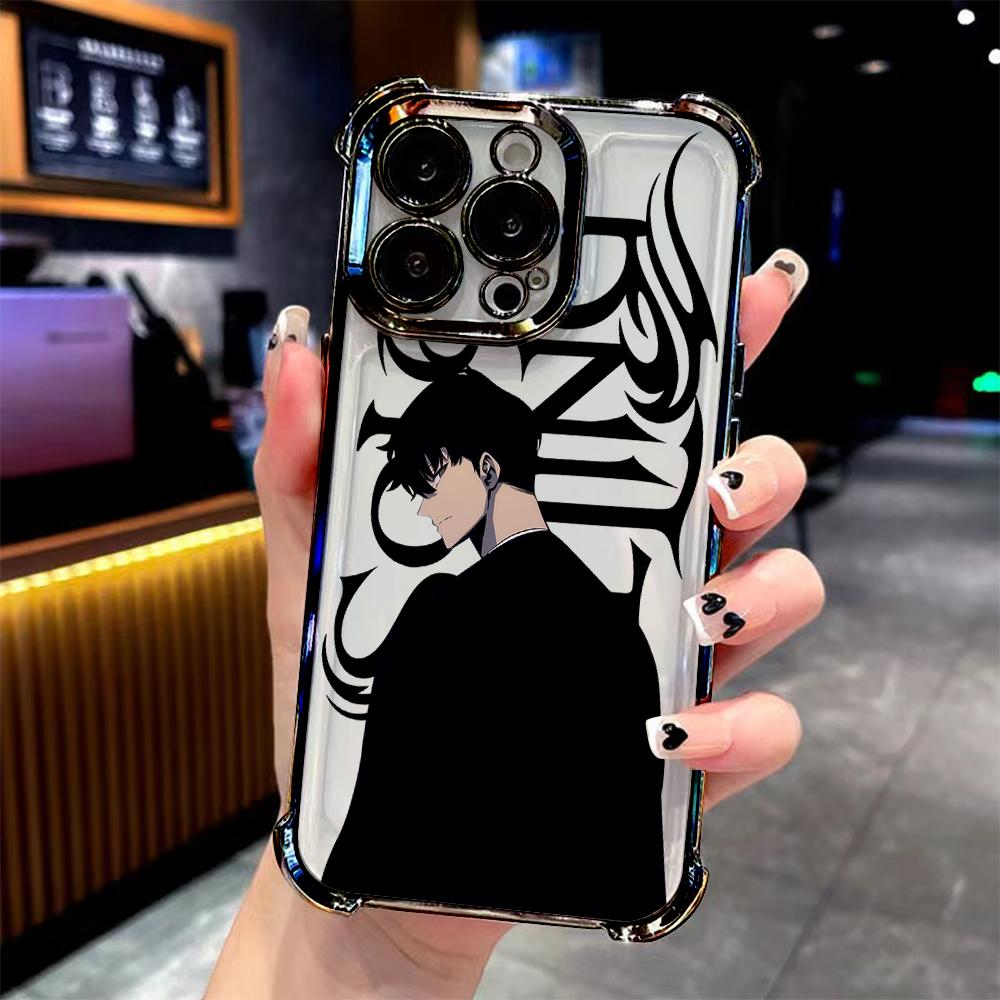 anime s-solo l-levelings Plating Phone Case For vivo Y400 V60 Y39 Y29 V40 Y38 Y200i Y28 Y03 Y200 V50 V29e 27 Y17s Lite Pro 4G 5G