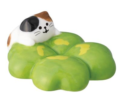 Decore Corporation Hana Nyanko Podložka pod paličky, Štvorlístok, Veľkosť cca. W3.8 D4.6 H1.8 MG-38685