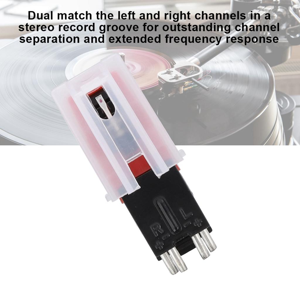 Dual Needle Stereo Stylus for LP Vinyl Player USB Turntable Accessory