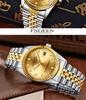 Tycoon Gold Waterproof Couple Watch: Stylish Gold Watches for Men and Women