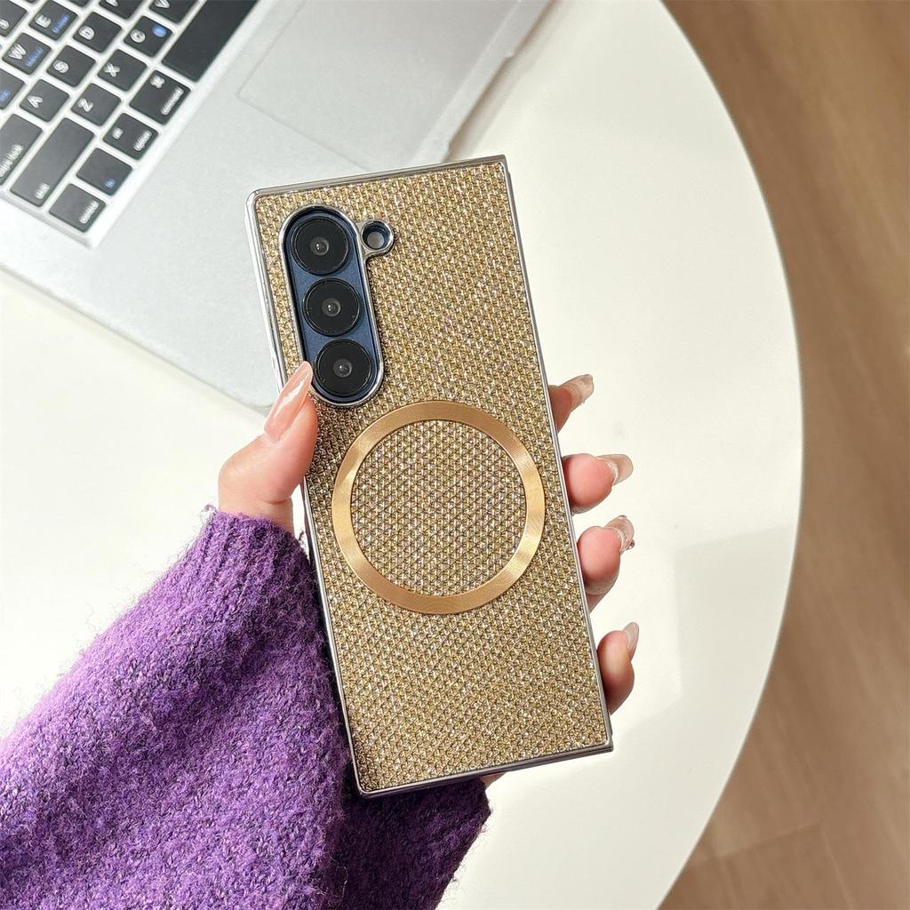 Luxuriöse Glitzer Magnetische Handyhülle für Samsung Z-FOLD7/6/5