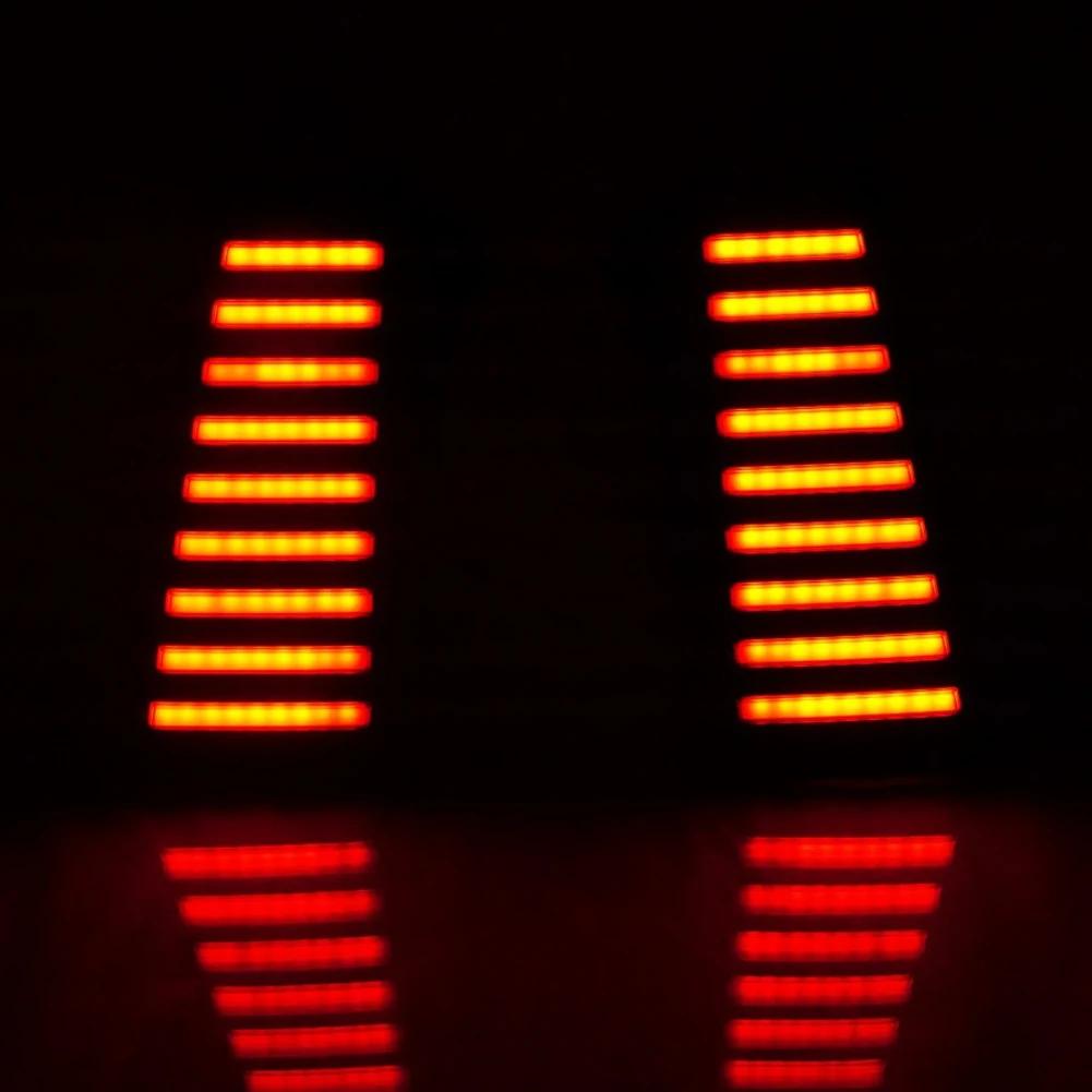 1 Pair Car 3-rows D-pillar Light Taillights Turn Warning LED Side Panel Lights Modification Accessories For Jetour Traveler T2