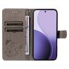 For Oppo Reno14 5G (China)/Oppo Reno14 F 5G/Oppo Reno14 5G (Global) Leather Wallet Case Cat Bee Pattern Phone Cover Stand