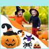 Festive Halloween Pumpkin Plush Toy Sofa Throw Pillowcase Home Decor Bat Spider Rice Ball
