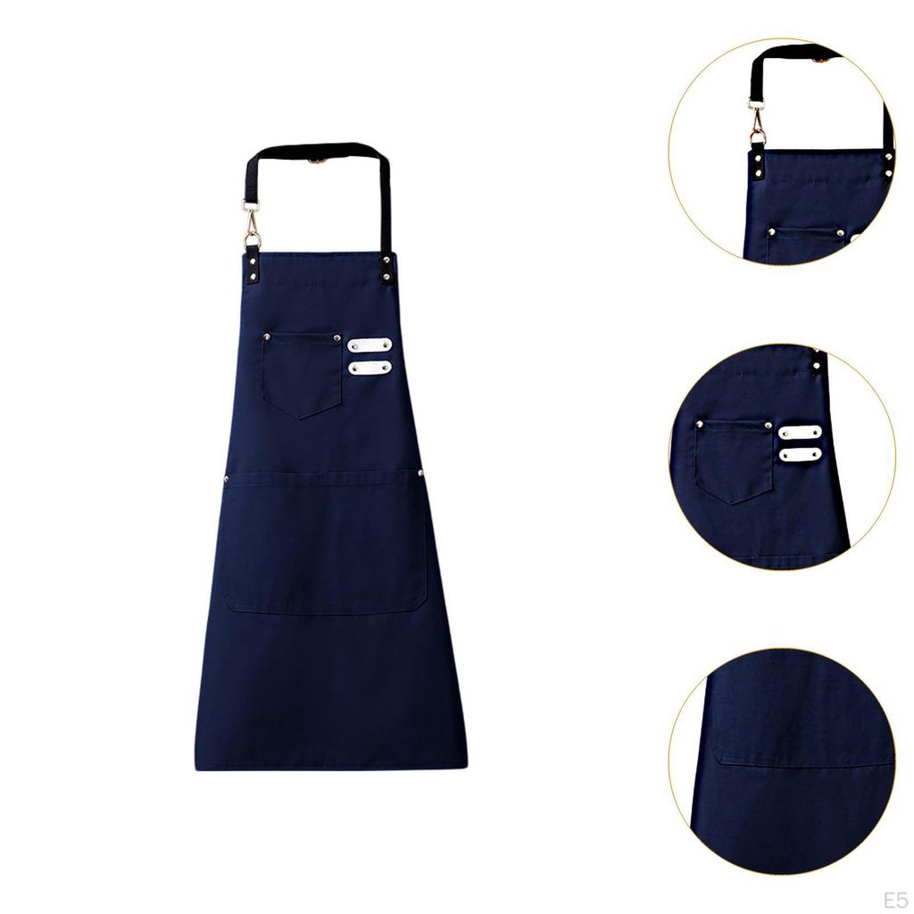 Chef Bib Apron Cooking Kitchen Multifunctional Washable Women Men Adjustable for Baking Cafe