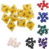 10Pcs 8-Sided Acrylic Dices Marble Pattern Polyhedral Dices for Table Game