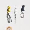Fridge Sticker with Hook High Toughness 3D Realistic Cartoon Cat Design Refrigerator Sticker Decorative Fridge Accessory