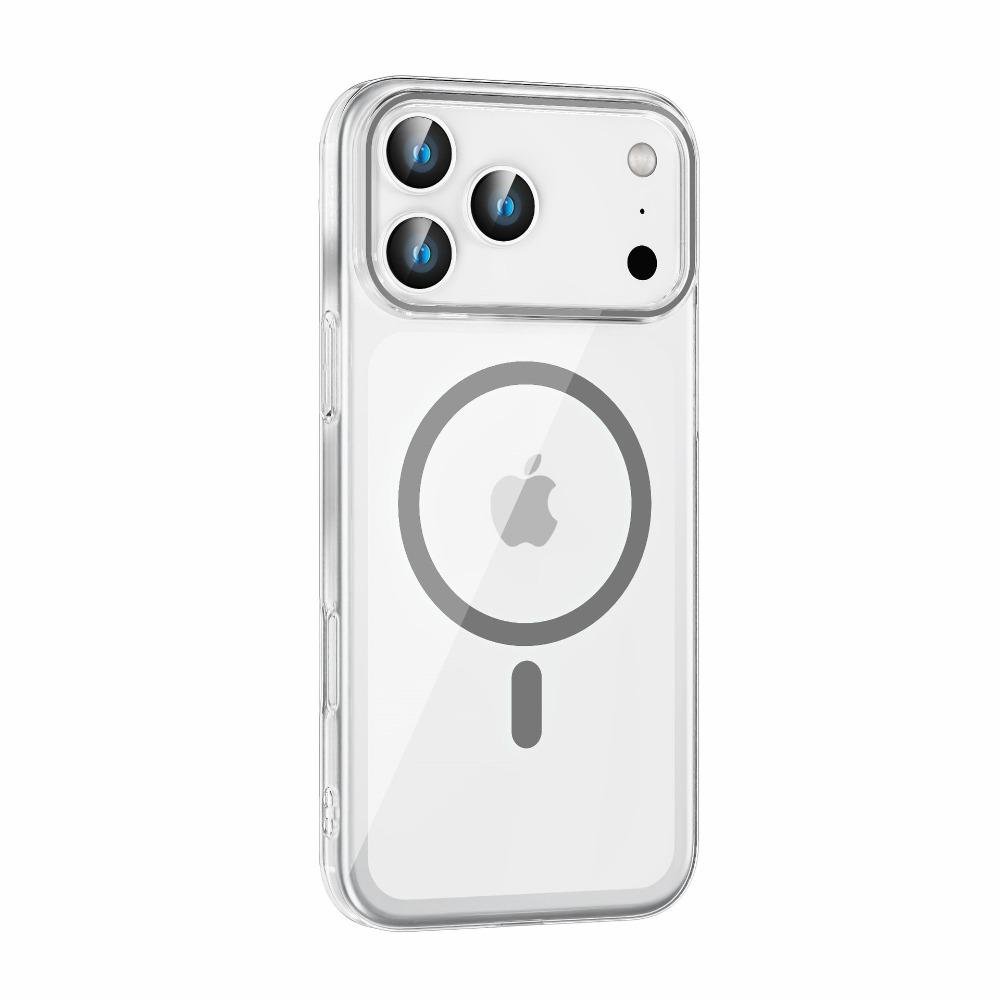 For IPhone 17 Air Phone Case Transparent PC Hard Case Magnetic Suction Apple 16 Pro All Inclusive Anti Drop Protective Case 15