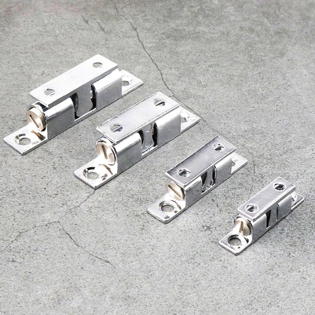 12Pcs Double Ball Tension Roller Catch Latch Cabinet Door Catch Zinc Alloy Closet Ball Tension Latch Easy to Install