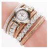 Fashion Rhinestone Watch Hemp Rope Bracelet Women'S Leisure Quartz Watch