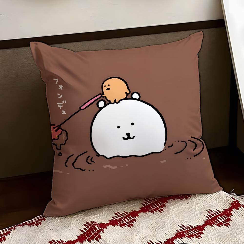 NNagano Cute BBear Cushion Cover Reversible Soft Durable Pillow Cover Home  Car MultiScene Use for Daily Comfort