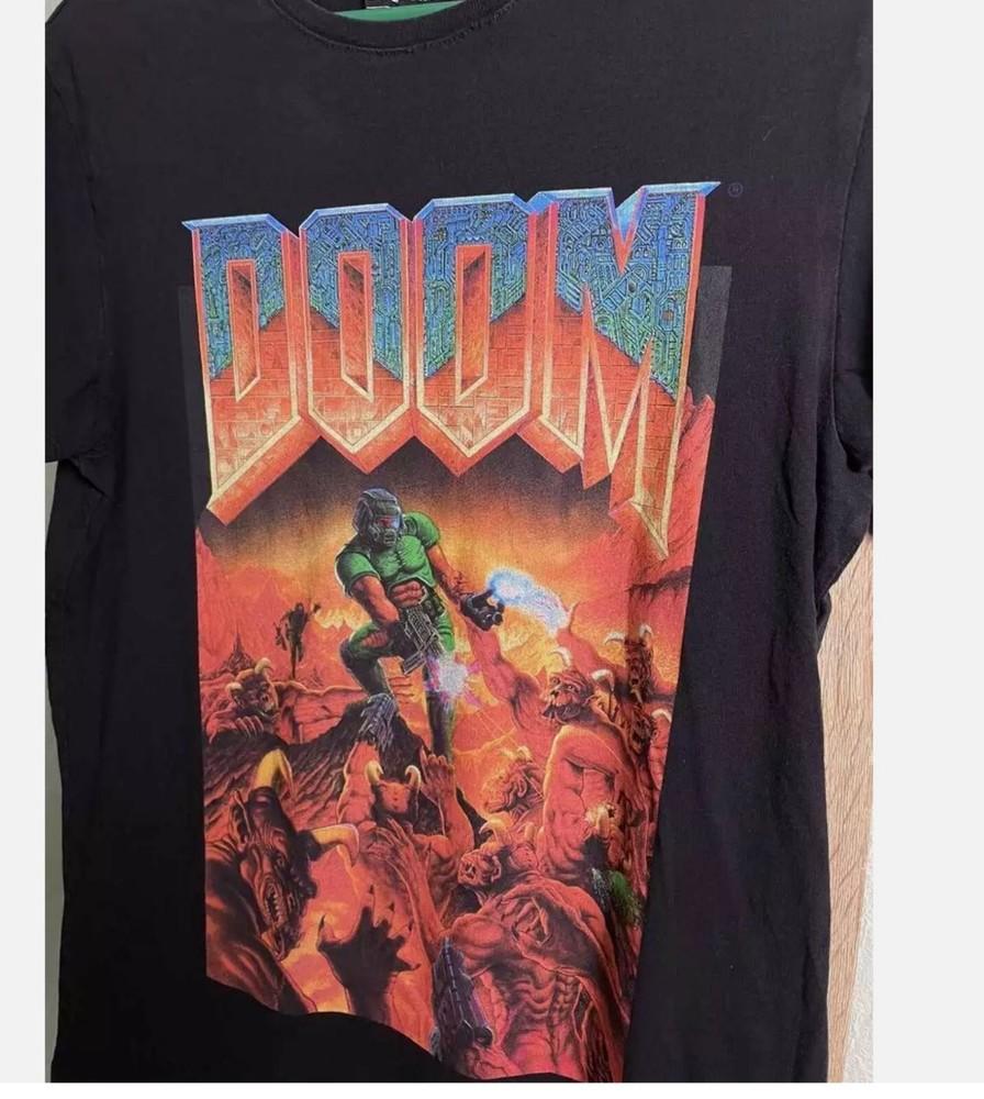

Doom Bethesda Game футболка рідкісний дизайн базова чорна класична футболка Унісекс футболка XXXL