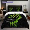 Monster Energy Power Sip Set da tre pezzi(1 * copripiumino + 2 * federa, senza nucleo) Copripiumino e federa regalo di Natale compleanno