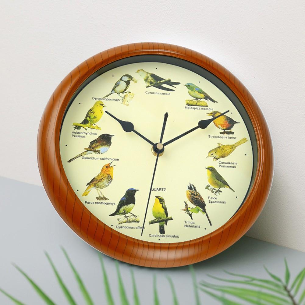 13 Inch Diameter Birdsong Wall Clock Singing Bird Clock