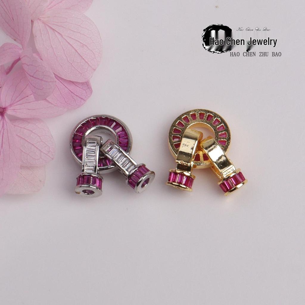 14K Gold Filled Color-Retaining Round Clasp Necklace Bracelet DIY Jewelry Accessories