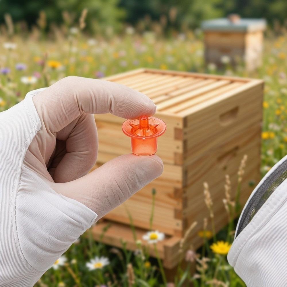 50 Pezzi Bicchierini in Plastica per Allevamento di Api Regine Colorati JZBZ Bicchierini per Cellule di Regina Allevamento di Api Regine