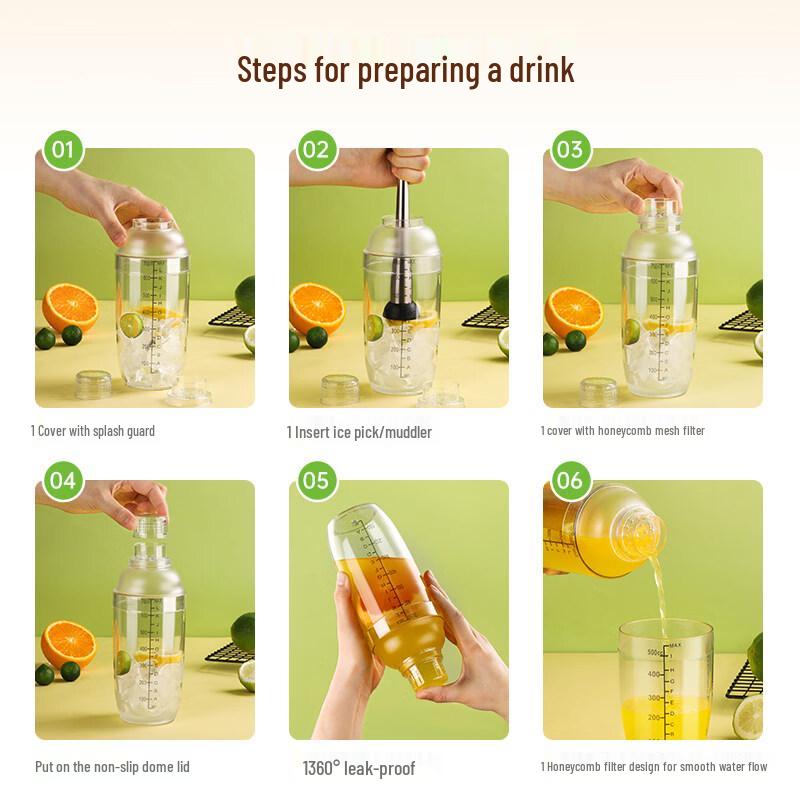 ZISIZ Hand-Pounded Lemon Tea Shaker Set
