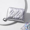 Wallet Women Credit Business Card Holder Love Shaped Zipper Small Cute Card Wallets For Woman For Cash Key Change Id Card