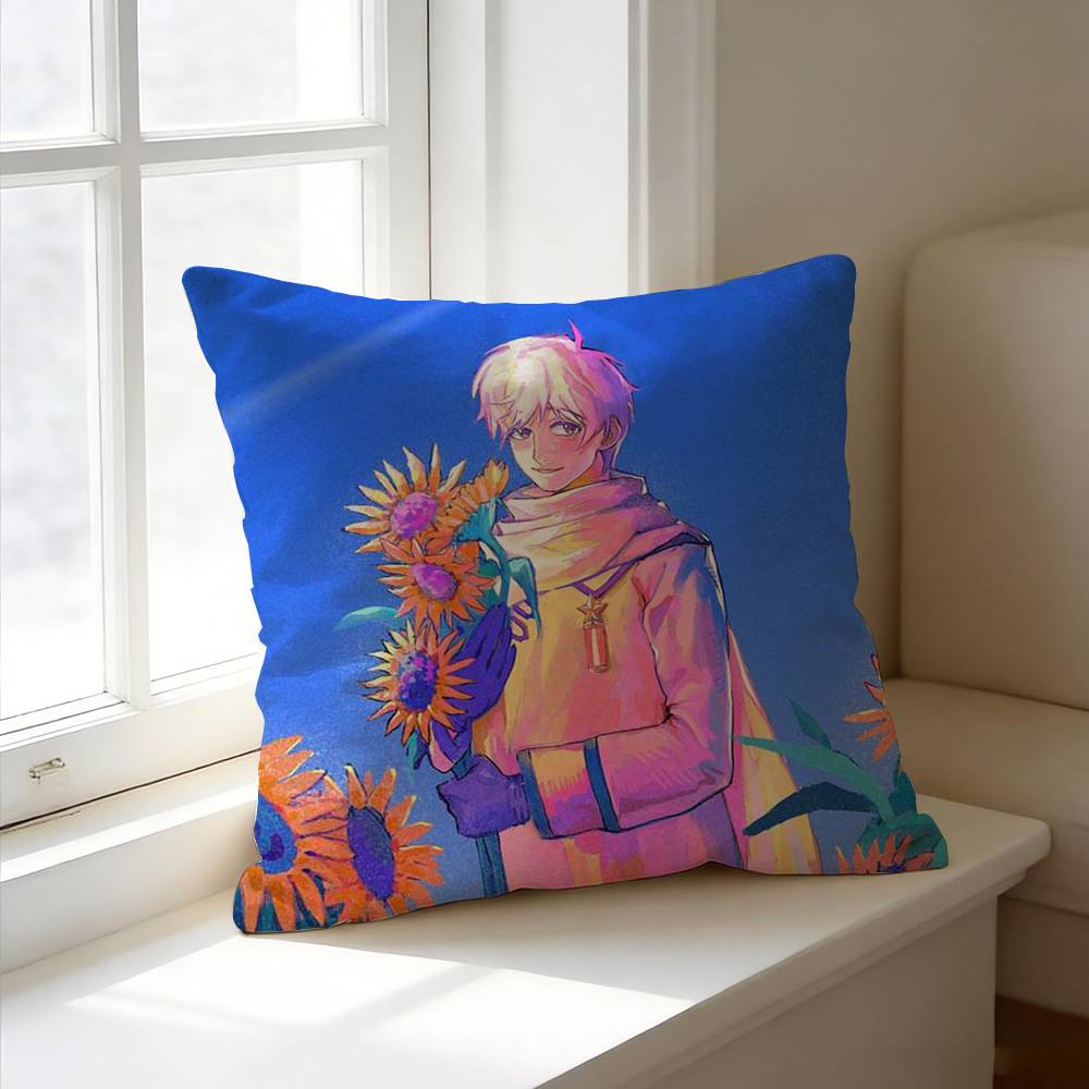 H-Hetalia W-World Stars I-Ivan Braginsky Square Double-Sided printed Pillow Case Bedroom Bedside Pillow Sofa Cushion Cover