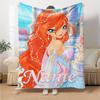 Custom Name Winx Club Theme Printed Blanket Perfect For Couch Bed Travel Outdoor Use Machine Washable Cozy Durable