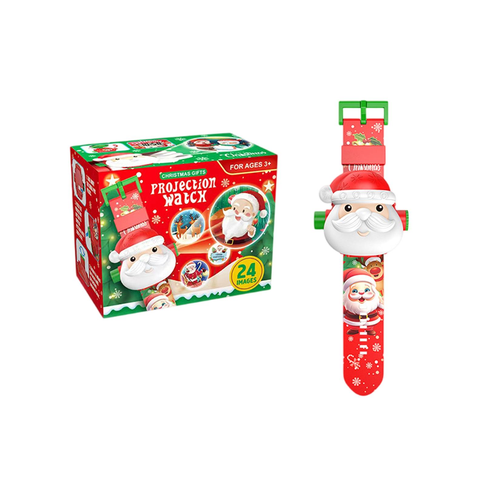 

Christmas Projection Watch Baby Early Education Educational Luminous Toy Santas Claus Children s Watch Holiday Gift One Size