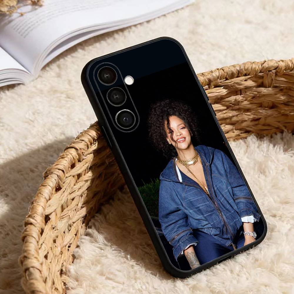 Singer R-Rihanna ANTI Phone Case For Samsung Galaxy A13,21s,22,31,32,52,53,71,72,73,Soft Black Cover