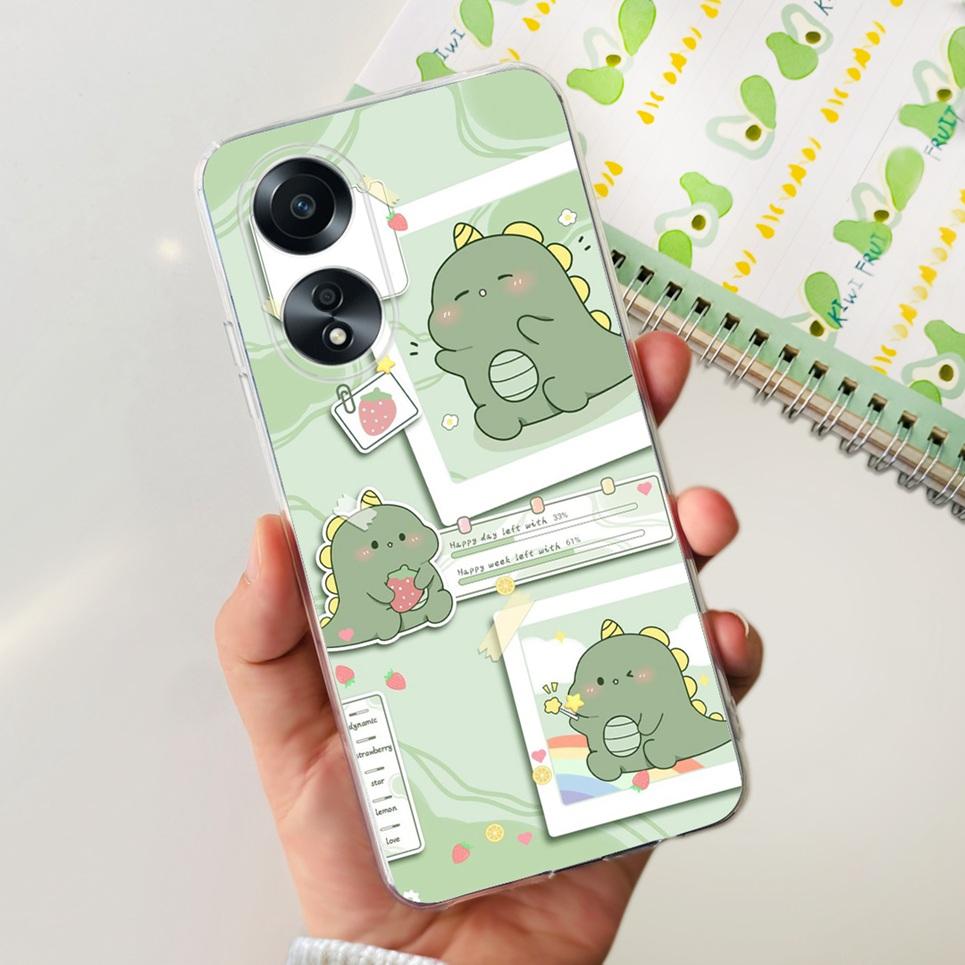 For Cover Oppo A58 4G CPH2577 Case Love Heart Butterfly Cover Shell For Oppo A78 5G 4G CPH2565 Soft Clear TPU Bumper Etui