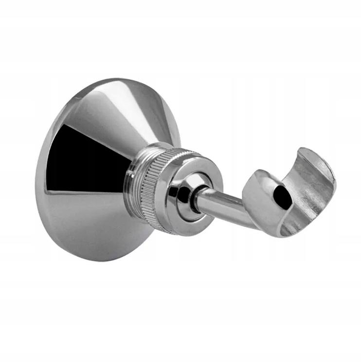 Adjustable Metal Shower Head Wall Bracket, Chrome