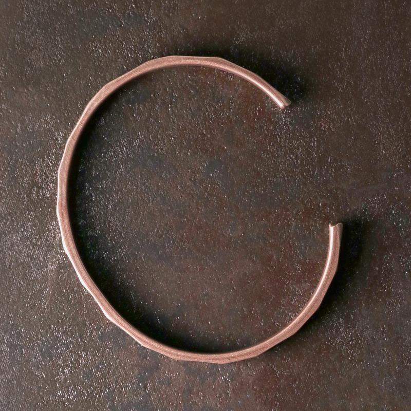 Pure Copper Handmade Bracelet Men Women Rustic Oxidized Cuff Bangle Punk Style Carved Metal Jewelry Gift for Him Her