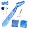 Men's 8-Piece Formal Accessory Set: Bow Tie, Corsage, Brooch, Cufflinks for Weddings.
