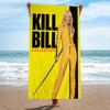 Classic Movie K-Kill Bill Microfiber Blanket Quick Drying Beach Towels Oversized Printing Super Absorbent Pool Towel Blanket